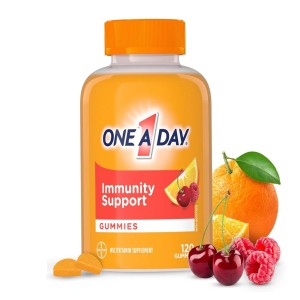 پاستیل مولتی ویتامین تقویت ایمنی بدن بایر Bayer One Day Multi+ Immunity Gummies (120 عددی)