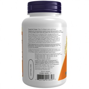 سافت ژل امگا 9 6 3 NOW Foods Super Omega (180 عددی)