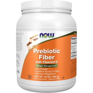 پودر بهبود گوارش پری‌بیوتیک فیبر NOW Foods Prebiotics Fiber (340 گرم)