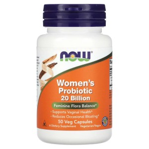 کپسول گیاهی پروبیوتیک بانوان 20 میلیارد NOW Foods Women's Probiotic 20 Billion (50 عددی)