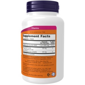 قرص ویتامین NOW Foods Vitamin C 1000mg With Rose Hips (250 عددی)