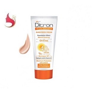 دیترون ضد آفتاب کرم پودری بژ روشن فاقد چربی Spf 40