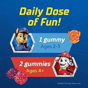 پاستیل مولتی ویتامین کودک سگ های نگهبان L'il Critters Paw Patrol Gummy (190 عددی)