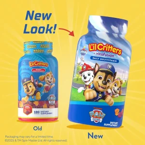 پاستیل مولتی ویتامین کودک سگ های نگهبان L'il Critters Paw Patrol Gummy (190 عددی)