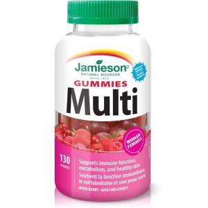 پاستیل مولتی ویتامین بانوان Jamieson Multi Vitamin Gummies جیمیسون (130 عددی)