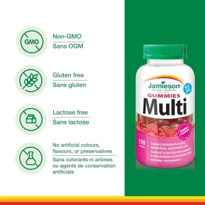 پاستیل مولتی ویتامین بانوان Jamieson Multi Vitamin Gummies جیمیسون (130 عددی)