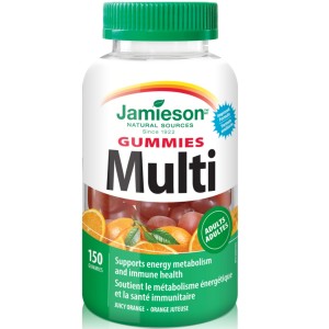 پاستیل مولتی ویتامین بزرگسالان Jamieson Multi Vitamin Adult Gummies جیمیسون (150 عددی)