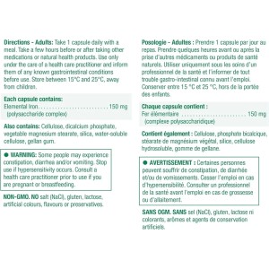 کپسول آهن Jamieson Iron 150mg جیمیسون  (30 عددی)