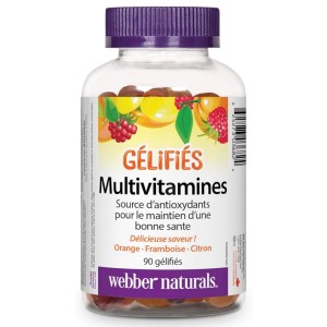 پاستیل مولتی ویتامین Webber Naturals Multi Vitamin Gummies وبر نچرالز (90 عددی)
