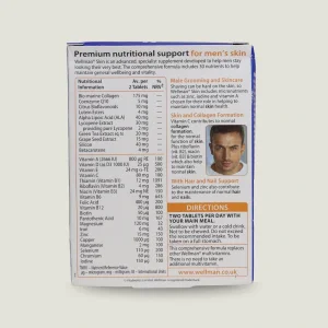 قرص ویتامین پوست ولمن اسکین Vitabiotics Wellman Skin ویتابیوتیکس (30 عددی)
