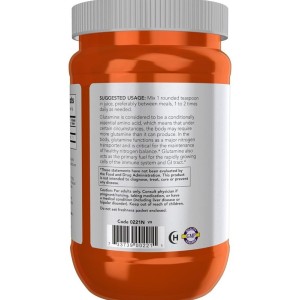 پودر گلوتامین NOW Foods L-Glutamine 500mg (450 عددی)