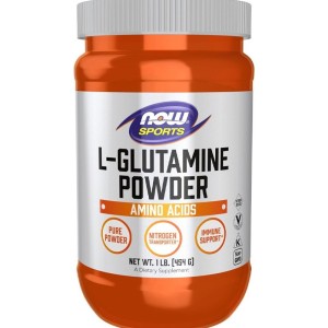 پودر گلوتامین NOW Foods L-Glutamine Powder 5.000mg (454 عددی)