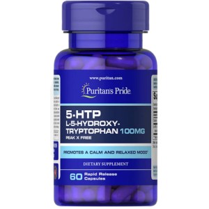کپسول خلق و خوی سالم Puritan Pride 5HTP 100mg پوریتان پراید (60 عددی)