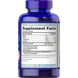 سافت ژل امگا 3 Puritan Pride Omega Fish Oil 1200mg پوریتان پراید (100 عددی)