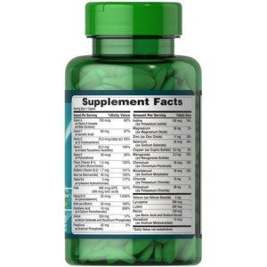 قرص مولتی ویتامین مینرال بالای 50 سال Puritan Pride ABC Senior Multivitamin پوریتان پراید (120 عددی)