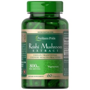 کپسول قارچ تقویت سیستم ایمنی بدن Puritan Pride Rei-shi Mushroom 800mg پوریتان پراید (60 عددی)