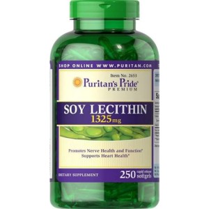 سافت ژل لسیتین سویا منیزیم Puritan Pride SOY LECITHIN 1325mg پوریتان پراید (250 عددی)