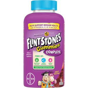 پاستیل طعم دار مولتی ویتامین کودک FLINTSTONES Multivitamins Gummie For Kids بایر (180 عددی)