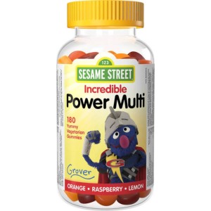 پاستیل طعم دار مولتی ویتامین کودک Sesame Street Multivitamins Gummie For Kids (180 عددی)