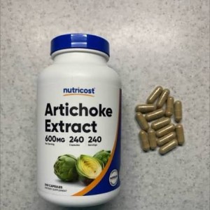 کپسول گیاهی پاکسازی کبد آرتی شوک نوتریکاست Nutricost Artichoke 600mg (240 عددی)
