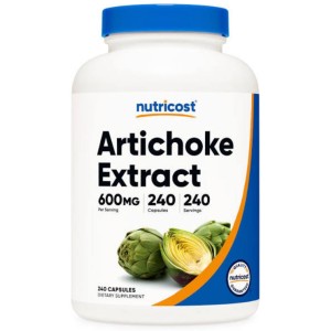 کپسول گیاهی پاکسازی کبد آرتی شوک نوتریکاست Nutricost Artichoke 600mg (240 عددی)