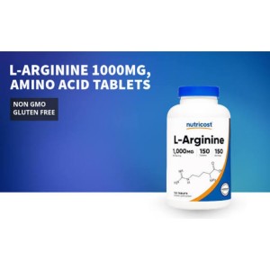 قرص ال-آرژنین نوتریکاست Nutricost L-Arginine 1000mg (150 عددی)