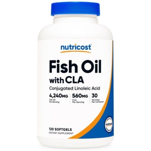 سافت ژل امگا 3 نوتریکاست Nutricost Fish Oil With CLA (120 عددی)