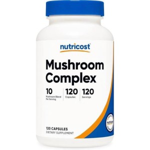 کپسول قارچ تقویت سیستم ایمنی بدن نوتریکاست Nutricost Mushroom Complex (120 عددی)