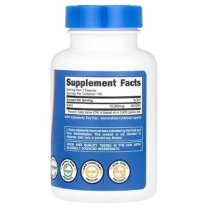 کپسول بیوتین نوتریکاست Nutricost Biotin 10.000mcg (120 عددی)