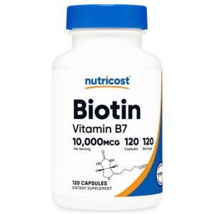 کپسول بیوتین نوتریکاست Nutricost Biotin 10.000mcg (120 عددی)