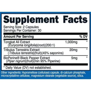 کپسول باروری مردان عصاره گیاه تونکات علی نوتریکاست Nutricost Tongkat Ali 1000mg (60 عددی)