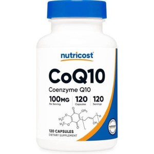 سافت ژل کوآنزیم نوتریکاست Nutricost Coenzyme Q10 100mg (120 عددی)