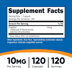 کپسول افزایش انرژی نیوتریکاست Nutricost NADH 10mg (120 عددی)