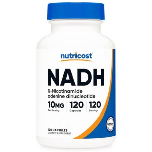 کپسول افزایش انرژی نوتریکاست Nutricost NADH 10mg (120 عددی)