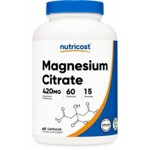 کپسول منیزیم سیترات نوتریکاست Nutricost Magnesium Citrate 420mg (60 عددی)