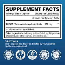 کپسول سلامت کبد و بدن تودکا نوتریکاست Nutricost TUDCA 500mg (30 عددی)