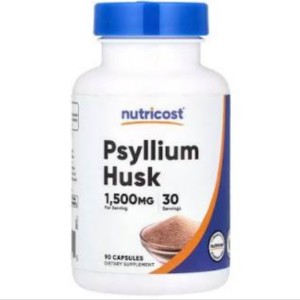 کپسول پوسته اسفرزه سرشار از فیبر نوتریکاست Nutricost Psyllium Husk (90 عددی)