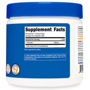 پودر کاهش استرس ال تیانین نوتریکاست Nutricost L-Theanine 200mg (100 گرم)