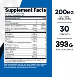 پودر انرژی پیشرفته قبل از تمرین نوتریکاست Nutricost Pre-Workout Advanced Energy Powder (393 گرم)