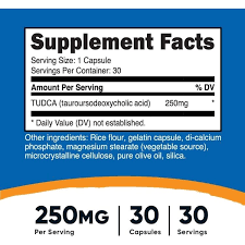 کپسول سلامت کبد و بدن تودکا نوتریکاست Nutricost TUDCA 250mg (30 عددی)