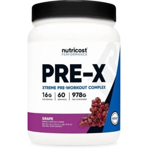 پودر انرژی پیشرفته قبل از تمرین نوتریکاست Nutricost Pre-X Workout Advanced Energy Powder (978 گرم)