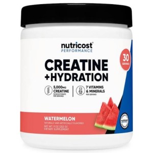 پودر کراتین + هیدراته نوتریکاست Nutricost Creatine + Hydration Powder 5000mg (300 گرمی)