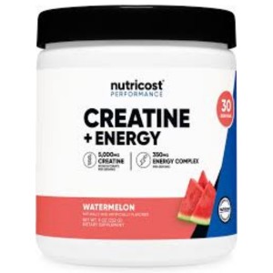 پودر کراتین + انرژی نوتریکاست Nutricost Creatine + Energy Powder 5000mg (252 گرمی)