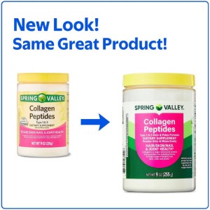 پودر کلاژن بپتاید اسپرینگ ولی Spring Valley Collagene Peptides (255 گرم)