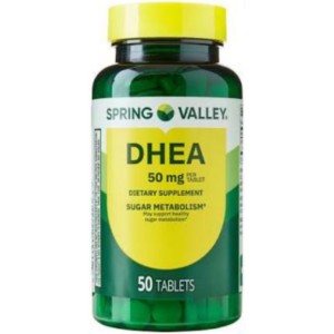 قرص دهیدروپیاندروسترون اسپرینگ ولی Spring Valley DHEA 50mg (50 عددی)