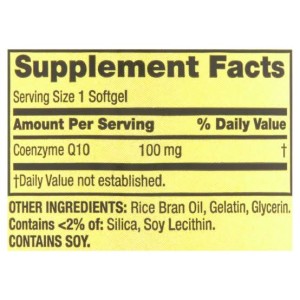 سافت ژل سلامت قلب کوآنزیم کیو 10 اسپرینگ ولی Spring Valley Coenzyme Q10 100mg (60 عددی)