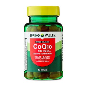 سافت ژل سلامت قلب کوآنزیم کیو 10 اسپرینگ ولی Spring Valley Coenzyme Q10 100mg (60 عددی)