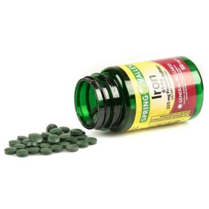 قرص آهن اسپرینگ ولی Spring Valley Iron 65mg (200 عددی)