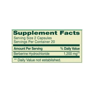 کپسول کاهش وزن و قند خون بربرین اسپرینگ ولی Spring Valley Berberine 1200mg (40 عددی)