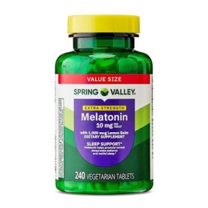 قرص گیاهی ملاتونین اسپرینگ ولی Spring Valley Vegetarian Melatonin 10mg (240 عددی)